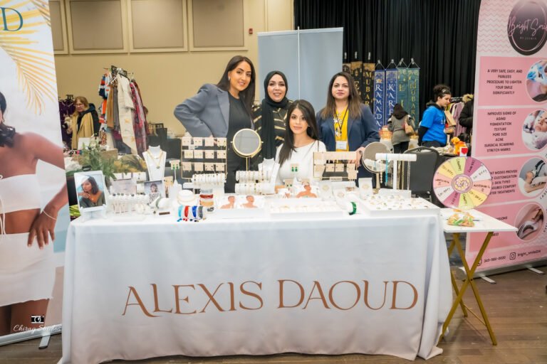 Vendor team at their beauty booth at the expo